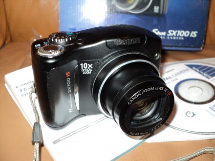 Фотоапарат Canon PowerShot SX100 IS. Частично в рабочем состоянии. На запчасти и. . фото 3