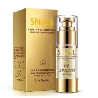 Крем для век One Spring Snail Eye Cream эффективно питает и увлажняет кожу век.
. . фото 2