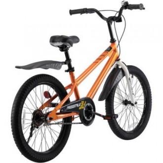 Велосипед для девочек и мальчиков RoyalBaby Freestyle 20", оранжевый - детский в. . фото 5
