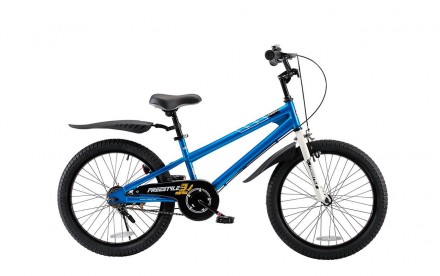 Велосипед для девочек и мальчиков RoyalBaby Freestyle 20", синий - детский велос. . фото 2