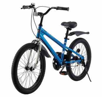 Велосипед для девочек и мальчиков RoyalBaby Freestyle 20", синий - детский велос. . фото 4