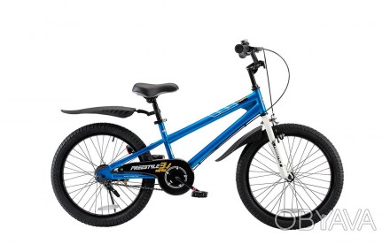 Велосипед для девочек и мальчиков RoyalBaby Freestyle 20", синий - детский велос. . фото 1