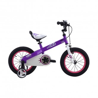 Велосипед для девочек и мальчиков RoyalBaby Honey 16", фиолетовый - детский вело. . фото 2