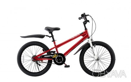 Велосипед для девочек и мальчиков RoyalBaby Freestyle 20", красный - детский вел. . фото 1