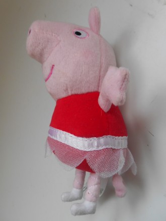 Очаровательная мягкая говорящая игрушка свинка Пеппа в юбке  Peppa Pig.
Высота:. . фото 8