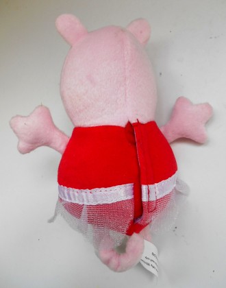 Очаровательная мягкая говорящая игрушка свинка Пеппа в юбке  Peppa Pig.
Высота:. . фото 7