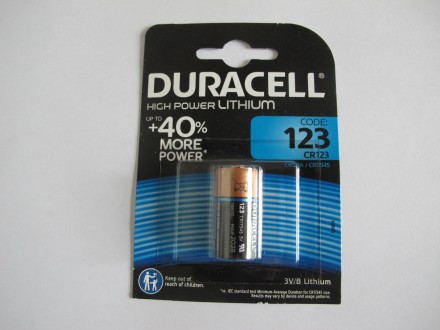 Батарейка  Duracell CR123. . фото 2