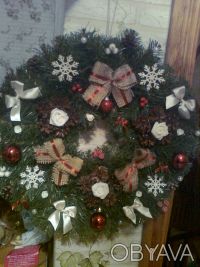 Рождественские венки- оригинальное украшение вашего дома или офиса, а также заме. . фото 4