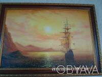 Продается картина Закат на море холст масло размер 100 на 70 см. . фото 2