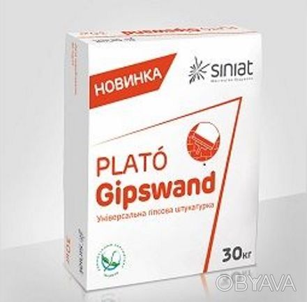 PLATÓ Gipswand – суха гіпсова штукатурка з легким наповнювачем та спеціальними д. . фото 1