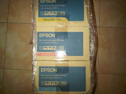 Продам комплект цветных картриджей для Epson AcuLaser C3800 (1124 yellow; 1125 m. . фото 3