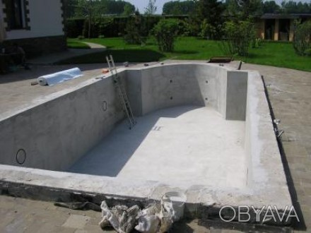 Бетонный бассейн – это классический вариант бассейна. Он может быть любой формы,. . фото 1