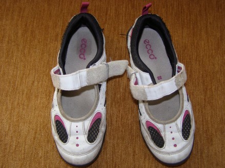 Продаю летние мокасины ECCO (балетки, туфли) на девочку, 33 размер, стелька 22 с. . фото 2