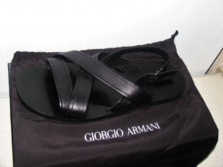 мужские кожаные босоножки Giorgio Armani (Оригинал 100%) производство Италия раз. . фото 9