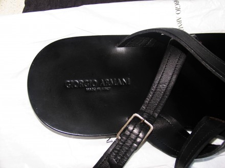 мужские кожаные босоножки Giorgio Armani (Оригинал 100%) производство Италия раз. . фото 10
