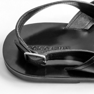 мужские кожаные босоножки Giorgio Armani (Оригинал 100%) производство Италия раз. . фото 5