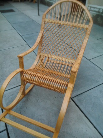 Кресло - качалка плетеная из лозы (выдерживает 100 кг. и более). Изготовлено в З. . фото 6