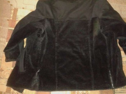 Демисезонные мужская куртка на подстежке черного цвета , комбинированая: крупный. . фото 5