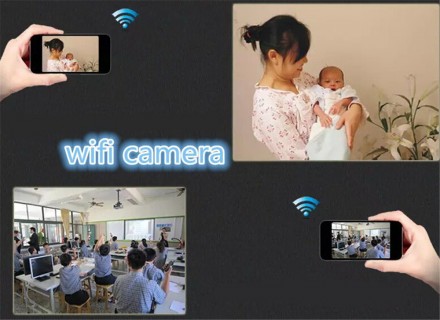 Беспроводная Wi-Fi Мини видеокамера MD81 способна транслировать и записывать кач. . фото 11