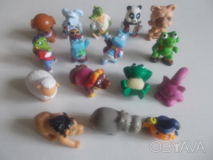 Фігурки тваринок з кіндерів, деякі зібрані ще з 1990-их років, 8 грн/фігурка.. . фото 1