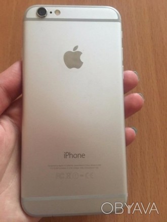 Продам iphone 6 на 64gb цвет silver.пользовалась девушка,телефон в очень хорошем. . фото 1