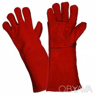 Предлагаем качественные спилковые перчатки 
Перчатки краги спилковые, пятипалые. . фото 1