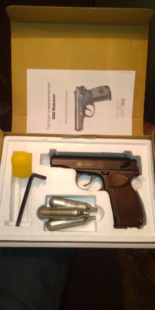 Продам пневматический пистолет SAS Makarov (пистолет, магазин, ключ шестигранник. . фото 2