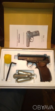 Продам пневматический пистолет SAS Makarov (пистолет, магазин, ключ шестигранник. . фото 1