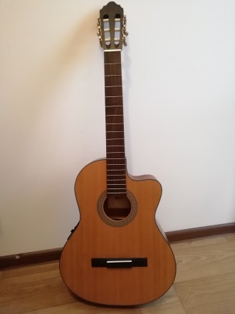 Классическая гитара Cort AC120CE OpenPore (AC120CE OP) в идеальном состоянии, бе. . фото 3