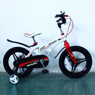 Детский алюминиевый велосипед MARS 16 дюймов 
Велосипед "MARS-16" белый идеальны. . фото 4