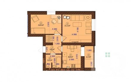 
Общая площадь: 51,2 м2;
Жилая площадь: 29 м2;
Площадь кухни: 10 м2;
Этаж/этажно. . фото 3