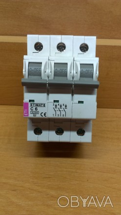 Автоматический выключатель 3 пол. ETIMAT C 6 новый.. . фото 1