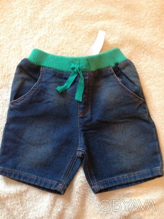 Джинсовые брендовые шорты для мальчика Ladybird, размер 2-3 года. 
Цвет: голубо. . фото 1