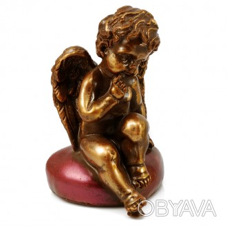 Нежный Ангел на сердце из натурального бельгийского шоколада для родных, друзей . . фото 1