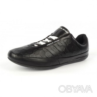 Мужские кожаные кроссовки в черном цвете стиль Adidas модель Porsche Design. Про. . фото 1