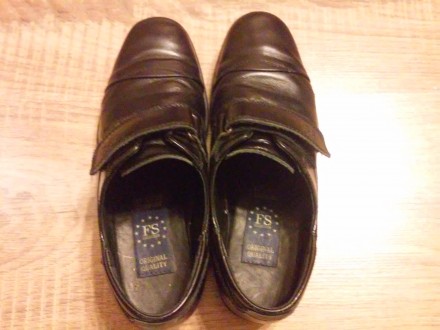 Туфли школьные для мальчика TM FS collection (Украина), полностью кожаные, супин. . фото 4