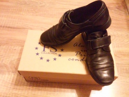 Туфли школьные для мальчика TM FS collection (Украина), полностью кожаные, супин. . фото 6