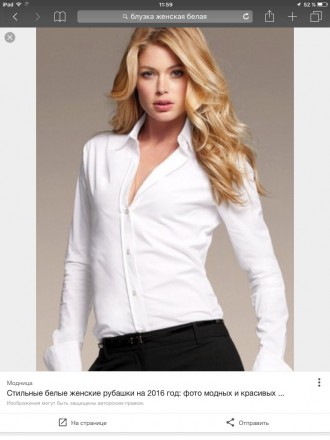 Почти новая блузка ,одевалась  несколько раз в офис, силуэт приталенный ,сзади в. . фото 2