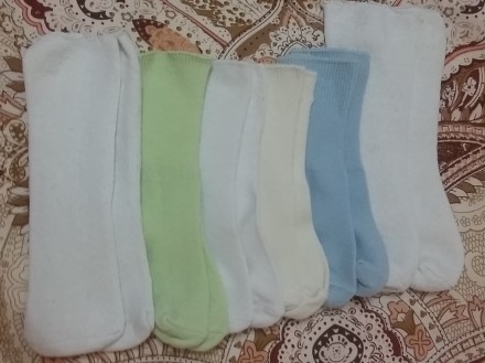 Носочки для новорожденных в хорошем состоянии.
Размер -8-10(от 3 до 12 месяцев). . фото 3