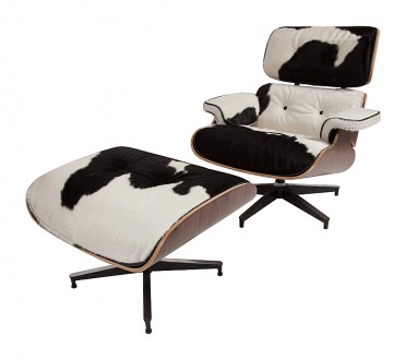 Дизайнерское кресло Eames Lounge Chair & Ottoman, кожа пони.
Киев Кресло Релакс. . фото 3
