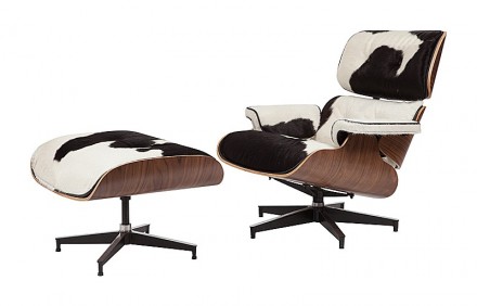 Дизайнерское кресло Eames Lounge Chair & Ottoman, кожа пони.
Киев Кресло Релакс. . фото 4