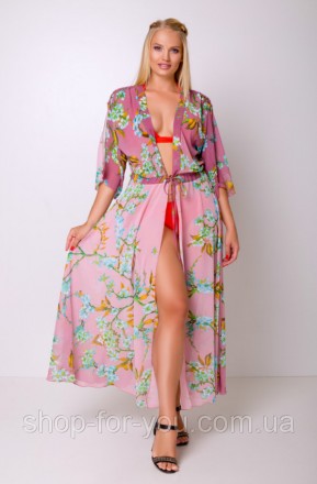 Стильное длинное женское шифоновое платье - туника для пляжа
Выглядеть ярко, мод. . фото 5