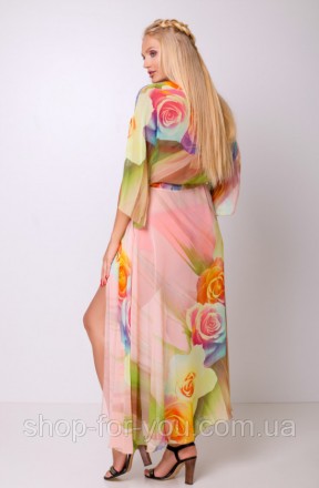 Стильное длинное женское шифоновое платье - туника для пляжа
Выглядеть ярко, мод. . фото 8
