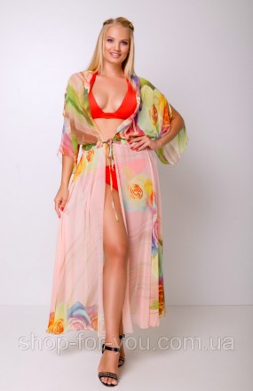 Стильное длинное женское шифоновое платье - туника для пляжа
Выглядеть ярко, мод. . фото 7
