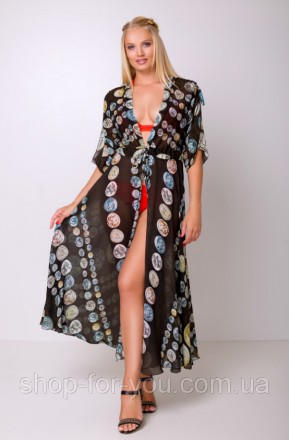 Стильное длинное женское шифоновое платье - туника для пляжа
Выглядеть ярко, мод. . фото 11