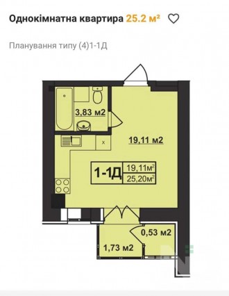 
Общая площадь: 25 м2;
Жилая площадь: 13 м2;
Площадь кухни: 6 м2;
Этаж/этажность. . фото 13