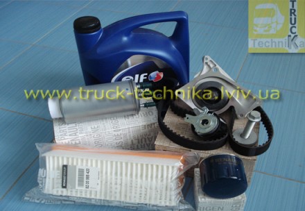Комплект для ТО Dacia Logan, Renault Duster комплект ГРМ, водяной насос, фильтра. . фото 3