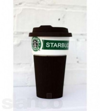 Чашка керамическая Starbucks 350 мл., Brown (104574)
Красивая керамическая чашка. . фото 3