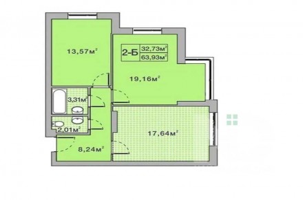 Общая площадь: 64м2;
Жилая площадь: 32 м2;
Площадь кухни: 18 м2;
Этаж/этажность:. . фото 6