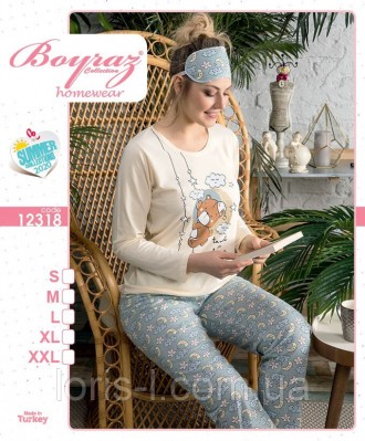 
Пижама женская в ассортименте
Высококачественные пижамные комплекты марки Boyra. . фото 5